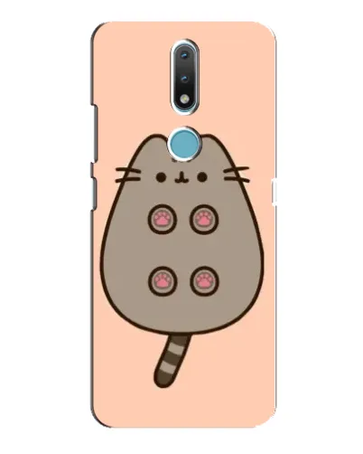 Чехол для Nokia 2.4 с картинкой «Пушин пузиком кверху»