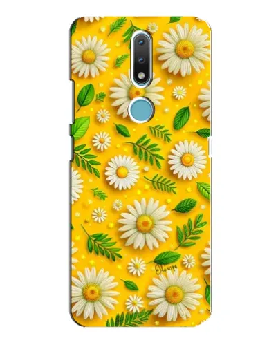 Чехол для Nokia 2.4 с картинкой «Ромашковое солнце»