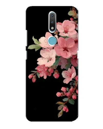 Чехол для Nokia 2.4 с картинкой «Розовая ветка сакуры»
