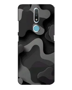 Чохол для Nokia 2.4 з картинкою «Темний абстрактний камуфляж» Чохол для Nokia 2.4 з картинкою «Темний абстрактний камуфляж»
