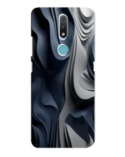 Чохол для Nokia 2.4 з картинкою «Об'ємні сині складки» Чохол для Nokia 2.4 з картинкою «Об'ємні сині складки»