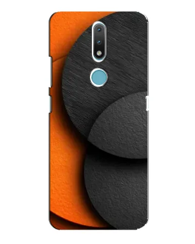 Чехол для Nokia 2.4 с картинкой «Геометрия оранжевых кругов» Чехол для Nokia 2.4 с картинкой «Геометрия оранжевых кругов»