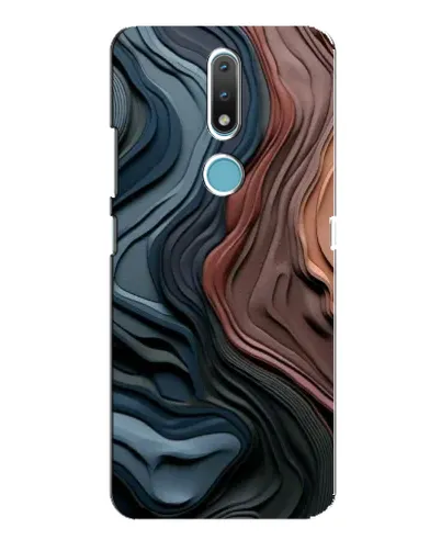 Чехол для Nokia 2.4 с картинкой «Цветные волны каньона» Чехол для Nokia 2.4 с картинкой «Цветные волны каньона»