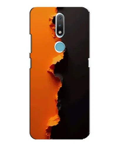 Чехол для Nokia 2.4 с картинкой «Оранжевый разлом» Чехол для Nokia 2.4 с картинкой «Оранжевый разлом»