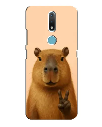 Чохол для Nokia 2.4 з картинкою «Капібара вікторія»