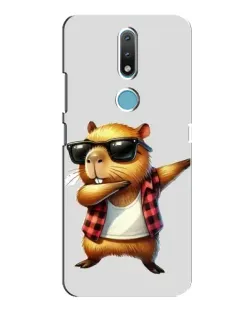 Чохол для Nokia 2.4 з картинкою «Капібара репер даб» Чохол для Nokia 2.4 з картинкою «Капібара репер даб»