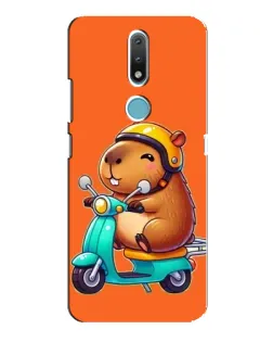 Чохол для Nokia 2.4 з картинкою «Капібара на скутері» Чохол для Nokia 2.4 з картинкою «Капібара на скутері»