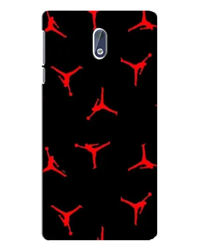 Чехол для Nokia 3.1 с картинкой «Jordan Red Pattern»
