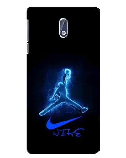 Чехол для Nokia 3.1 с картинкой «Jordan Neon Blue»
