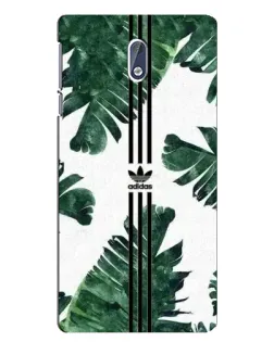Чехол для Nokia 3.1 с картинкой «Пальмовые листья адидас»