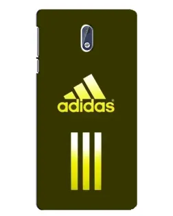 Чехол для Nokia 3.1 с картинкой «Оливковый градиент Adidas»