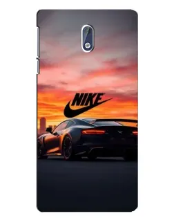 Чехол для Nokia 3.1 с картинкой «Nike и суперкар» Чехол для Nokia 3.1 с картинкой «Nike и суперкар»