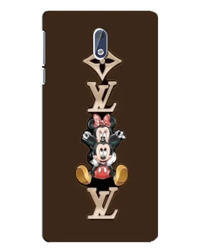 Чехол для Nokia 3.1 с картинкой «LV и Микки Маус»