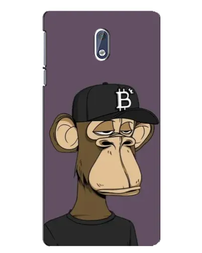 Чехол для Nokia 3.1 с картинкой «Bored Ape в кепке»