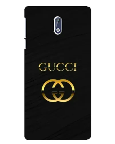 Чехол для Nokia 3.1 с картинкой «Золотой логотип Gucci»