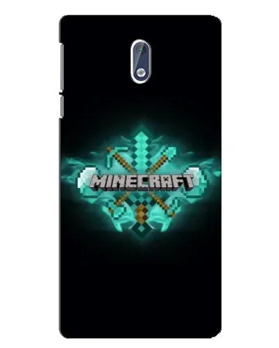 Чехол для Nokia 3.1 с картинкой «Minecraft Diamond лого»