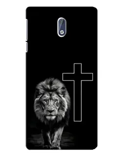 Чехол для Nokia 3.1 с картинкой «Лев и Крест» Чехол для Nokia 3.1 с картинкой «Лев и Крест»