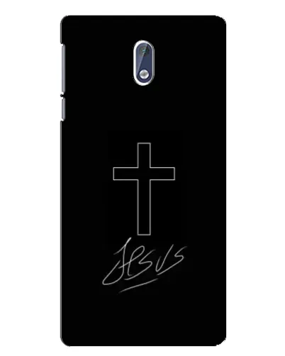 Чехол для Nokia 3.1 с картинкой «Графический крест Jesus» Чехол для Nokia 3.1 с картинкой «Графический крест Jesus»