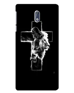 Чехол для Nokia 3.1 с картинкой «Сияющий крест Jesus»
