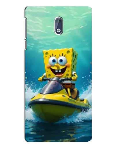 Чехол для Nokia 3.1 с картинкой «Спанч Боб на гидроцикле»