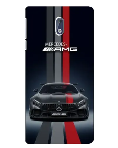 Чехол для Nokia 3.1 с картинкой «Mercedes — белый карбон»