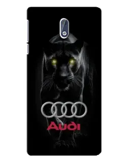 Чехол для Nokia 3.1 с картинкой «Пантера и Audi»