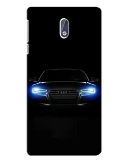 Чехол для Nokia 3.1 с картинкой «Audi в неоне»