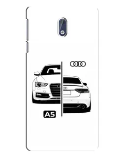 Чехол для Nokia 3.1 с картинкой «Audi — контрастный дизайн»