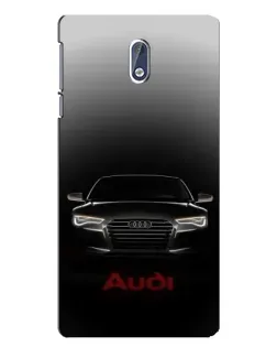 Чехол для Nokia 3.1 с картинкой «Audi — градиентный контур»