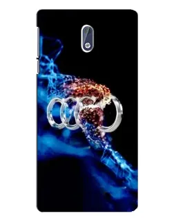 Чехол для Nokia 3.1 с картинкой «Энергия лого Audi»