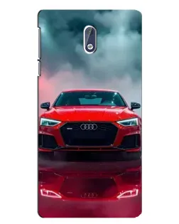 Чехол для Nokia 3.1 с картинкой «Audi RS — красный стиль»