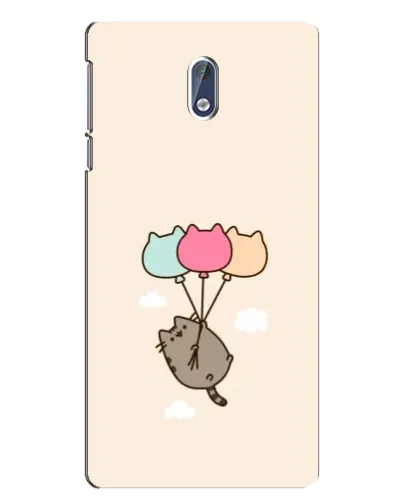 Чехол для Nokia 3.1 с картинкой «Пушин на шариках»