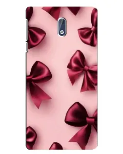 Чехол для Nokia 3.1 с картинкой «Бордовый атлас»