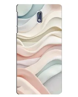 Чехол для Nokia 3.1 с картинкой «Пастельные нежные волны»