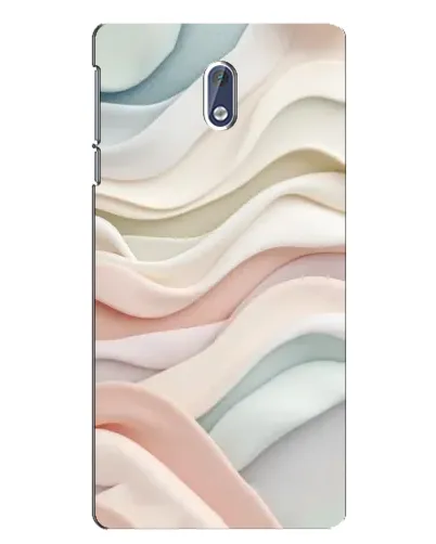 Чехол для Nokia 3.1 с картинкой «Пастельные нежные волны»