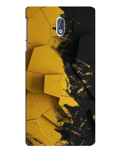 Чехол для Nokia 3.1 с картинкой «Золотые осколки геометрии»