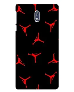 Чохол для Nokia 3 з картинкою «Jordan Red Pattern»
