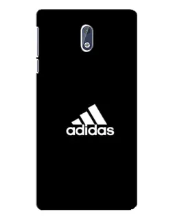 Чехол для Nokia 3 с картинкой «Черная классика Adidas»