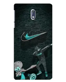 Чехол для Nokia 3 с картинкой «Спортивный арт Nike»
