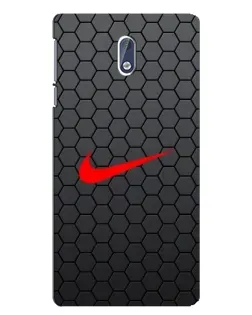 Чехол для Nokia 3 с картинкой «Nike — карбоновая сетка»