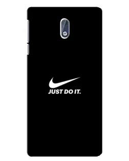 Чехол для Nokia 3 с картинкой «Минимализм от Nike»