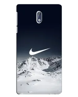 Чехол для Nokia 3 с картинкой «Nike — зимние горы»