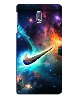 Чехол для Nokia 3 с картинкой «Космический Nike Swoosh»