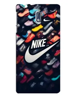 Чехол для Nokia 3 с картинкой «Коллекция кроссовок Nike»