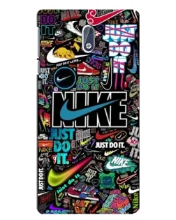 Чехол для Nokia 3 с картинкой «Яркий коллаж Nike»