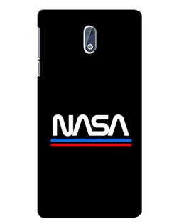 Чехол для Nokia 3 с картинкой «NASA — классика Red Blue» Чехол для Nokia 3 с картинкой «NASA — классика Red Blue»