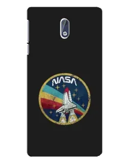 Чехол для Nokia 3 с картинкой «NASA — эмблема миссии» Чехол для Nokia 3 с картинкой «NASA — эмблема миссии»