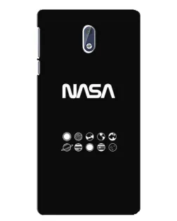 Чехол для Nokia 3 с картинкой «NASA — технический принт» Чехол для Nokia 3 с картинкой «NASA — технический принт»