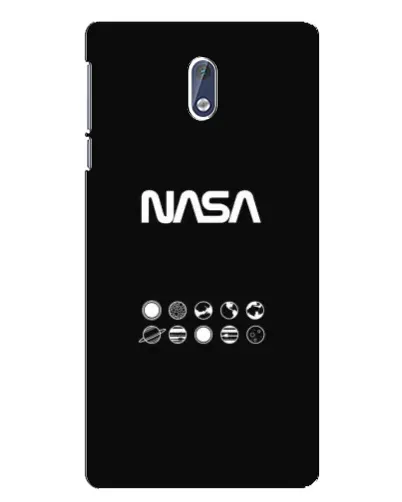 Чехол для Nokia 3 с картинкой «NASA — технический принт» Чехол для Nokia 3 с картинкой «NASA — технический принт»