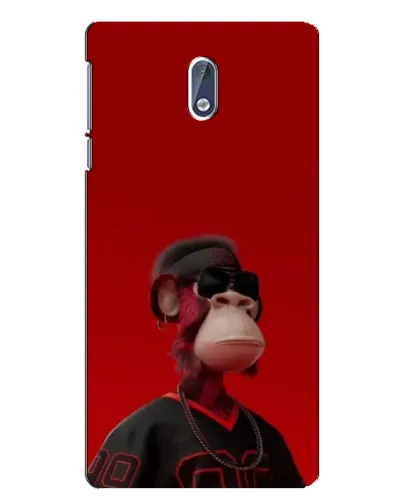 Чохол для Nokia 3 з картинкою «Bored Ape в червоному»